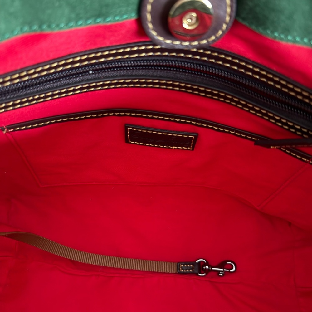 Dooney & Bourke Two-Tone Brown Leather Tote - Picture 8 of 9